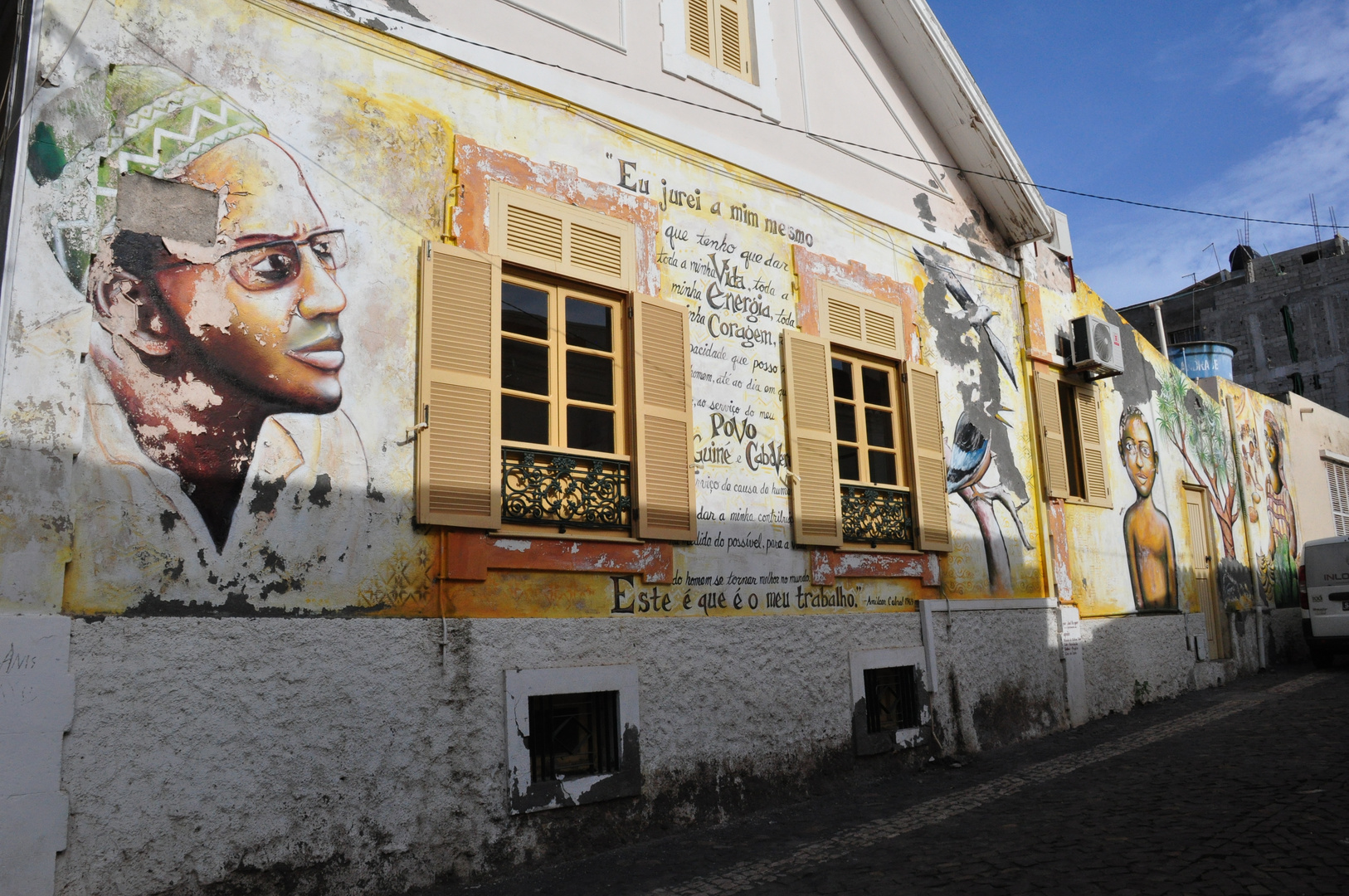 Wand Malerrei auf den Kap Verden