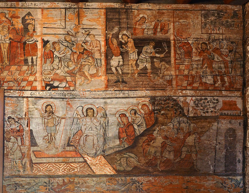 Wandbemalung in der Kirche von Budesti Josani