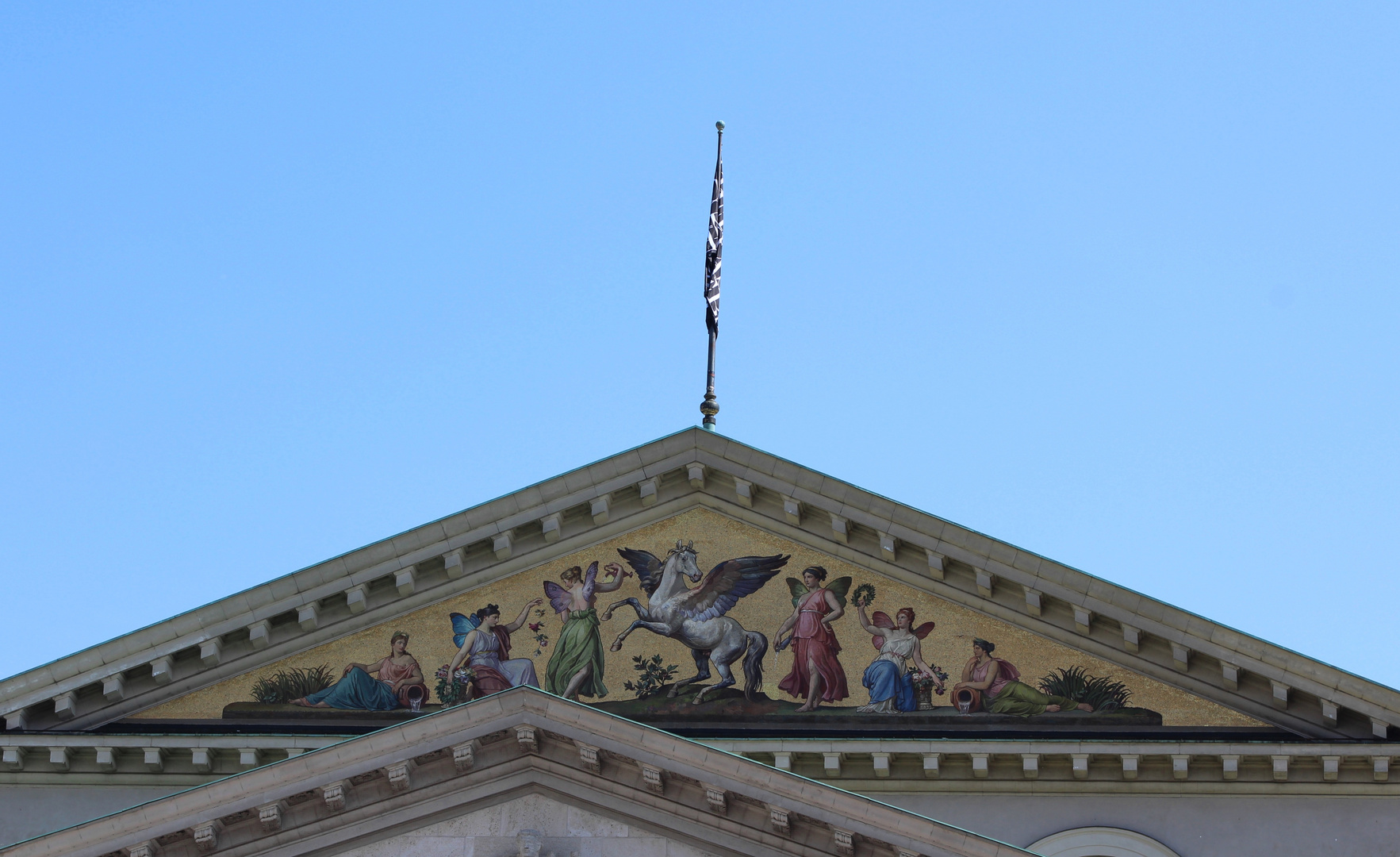 Wandbild am Nationaltheater