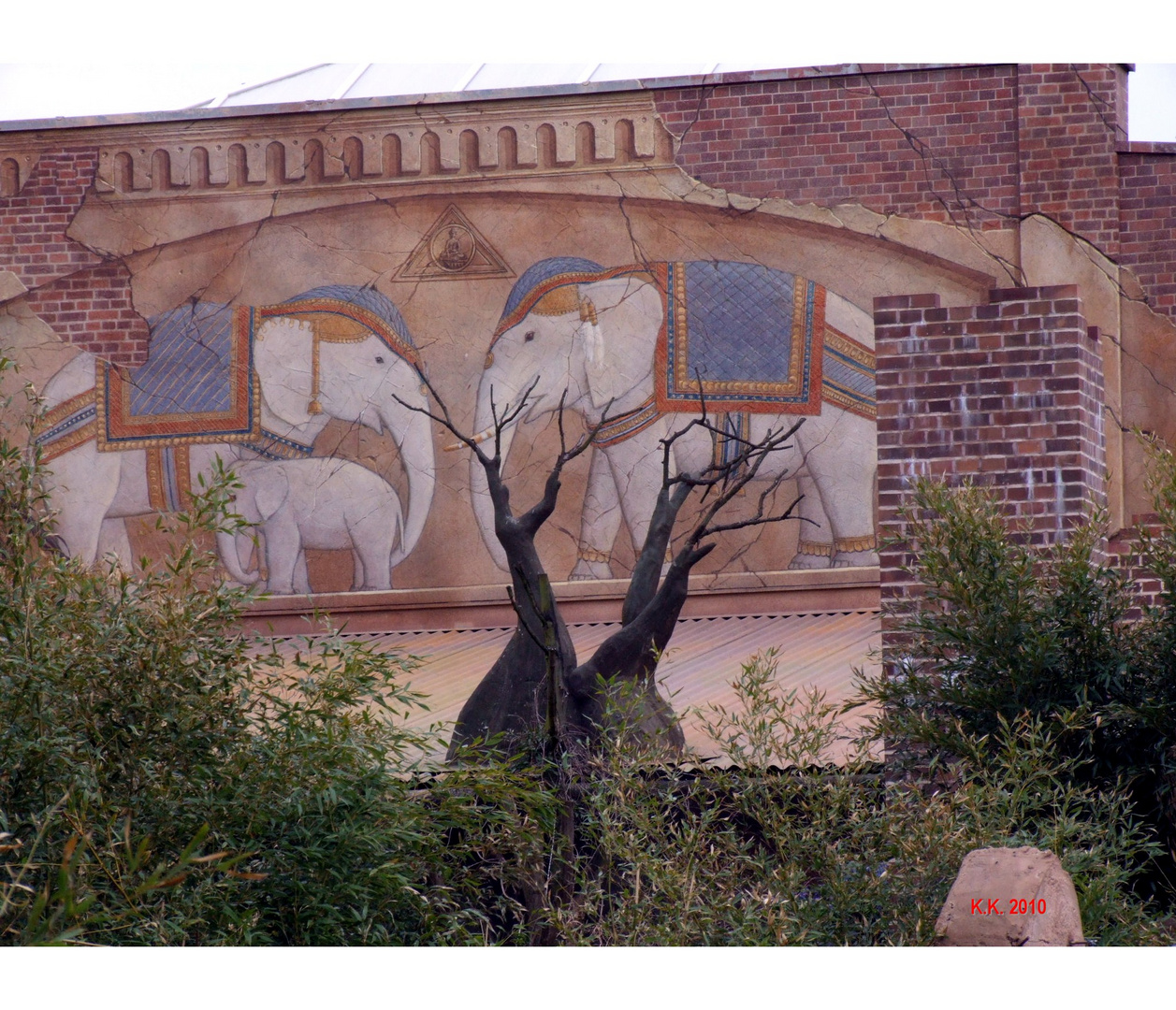 Wandbild im Leipziger Zoo