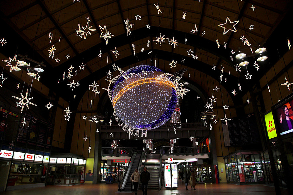 Wandelhalle am Heiligabend