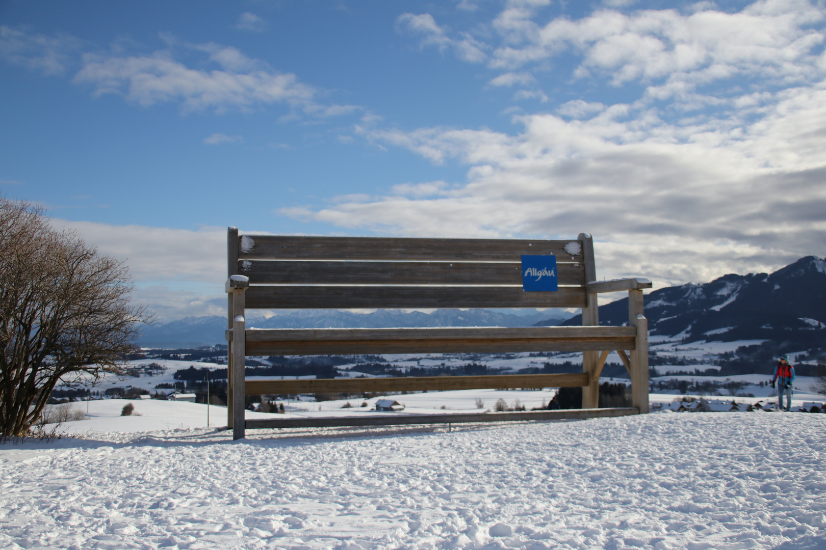 Wanderbank Allgäu - Sitzen verboten