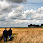 Wanderer an der dänischen Küste