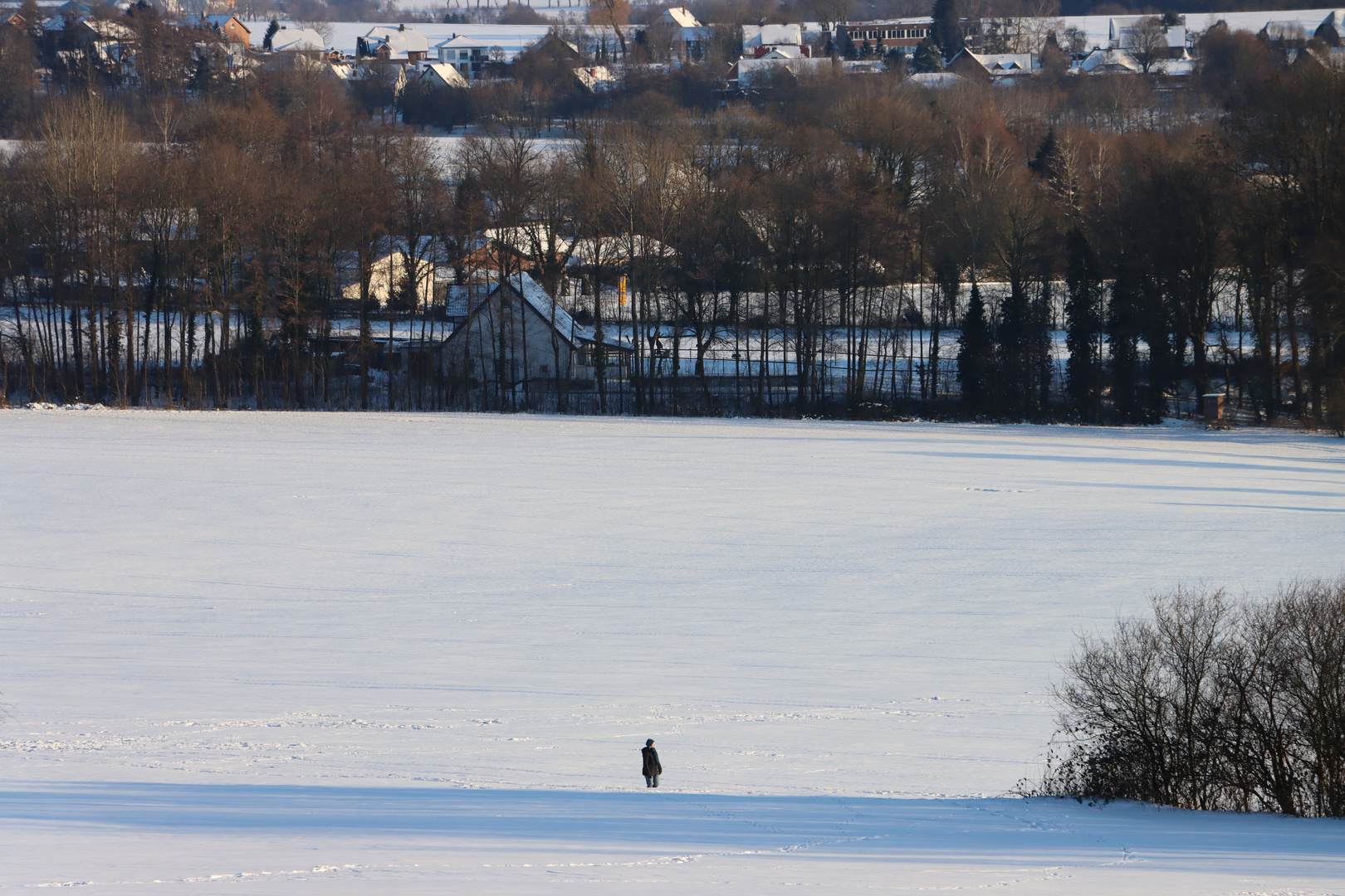 Wanderer im Schnee