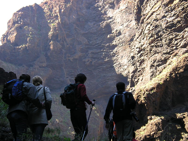 Wanderer in der Masca-Schlucht