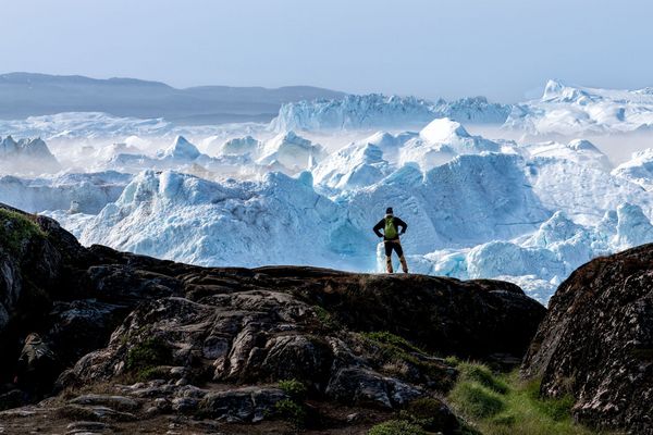 Wanderer über dem Eismeer