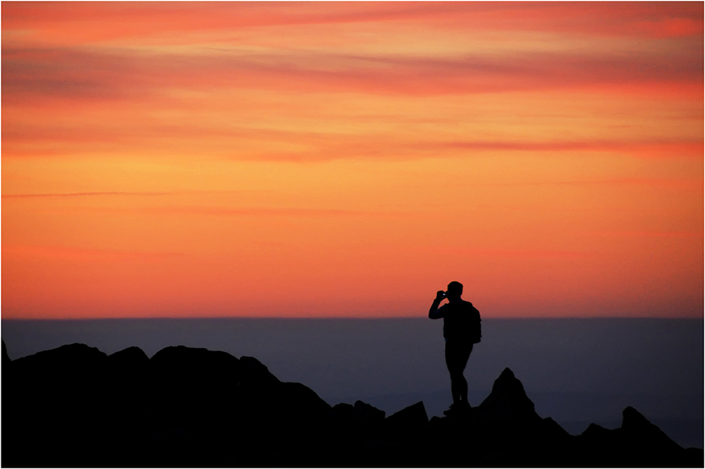 Wanderer über dem Wolkenmeer