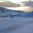 Wandergruppe auf dem Sólheimajökull