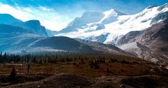 Wandern am Athabasca Gletscher