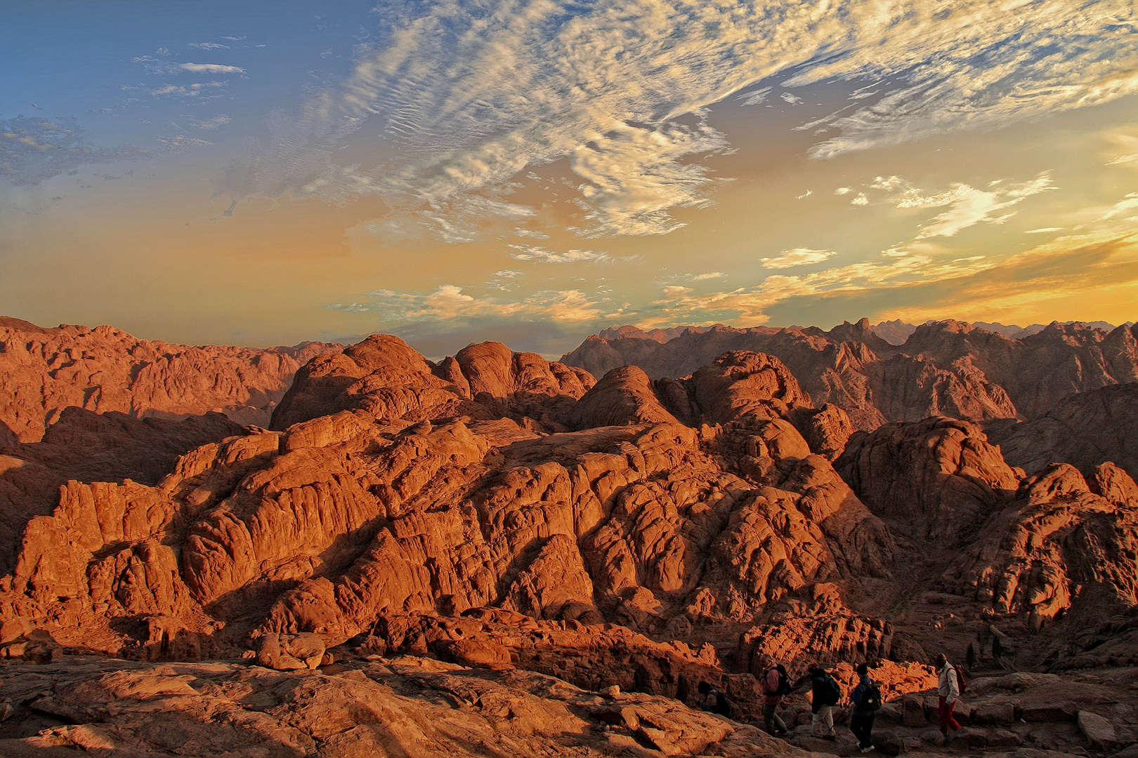 wandern auf dem Berg Sinai
