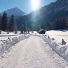 ..wandern bei wunderschöner Winterlandschaft