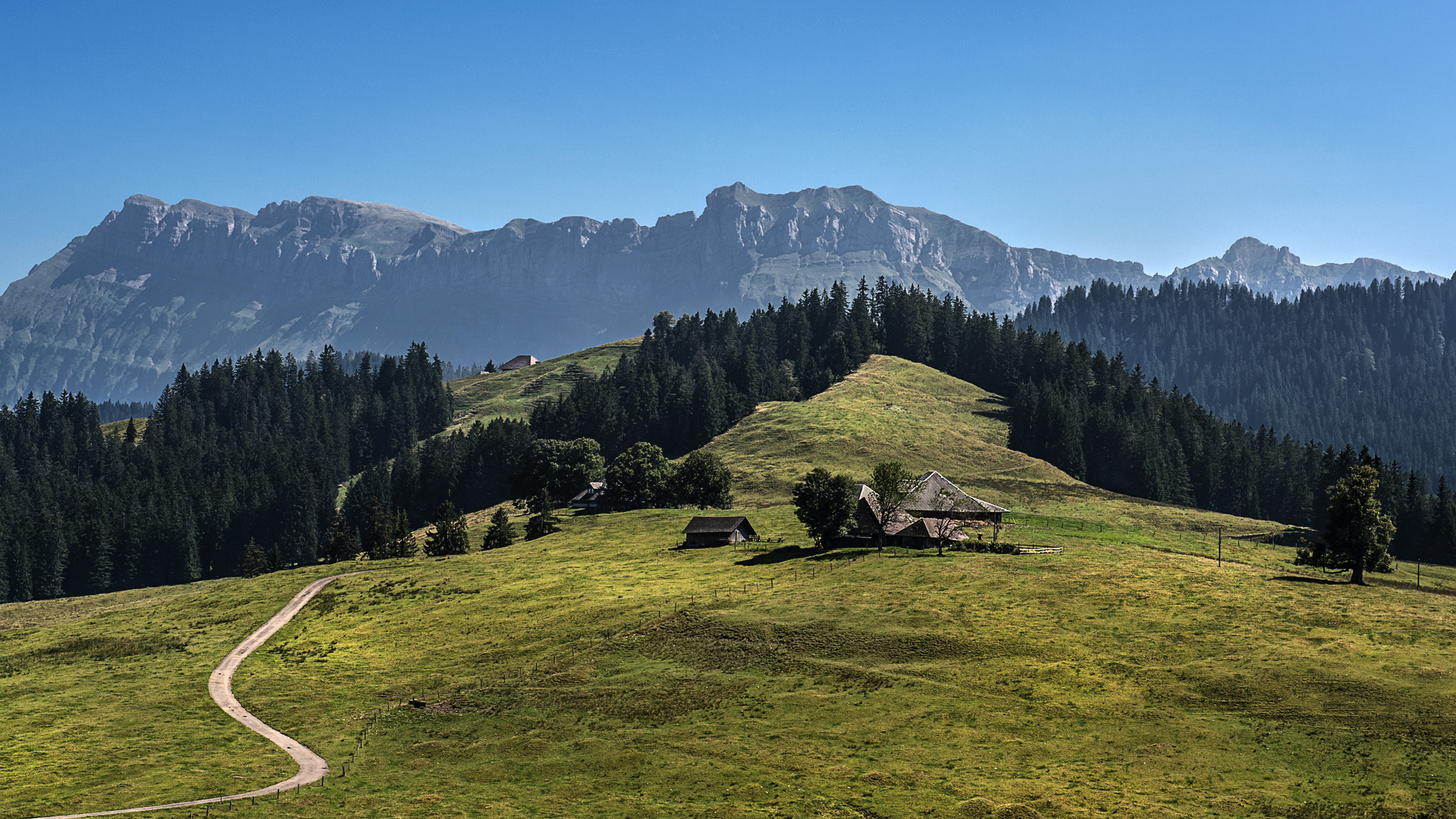 Wandern durch die schöne Alpenwelt