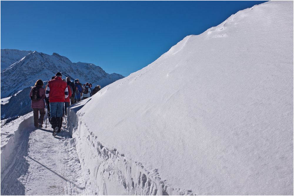 Wandern im Schnee