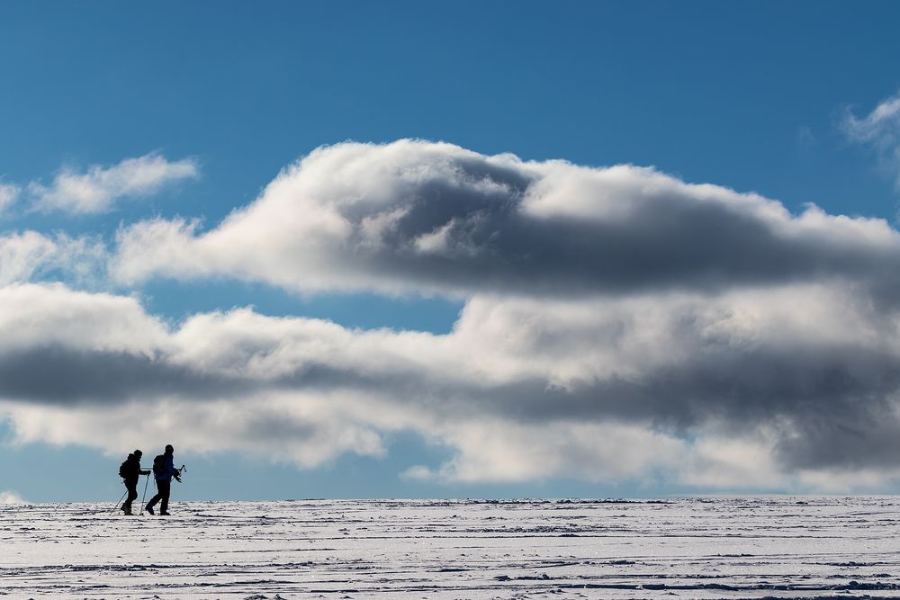 Wandern in bunt