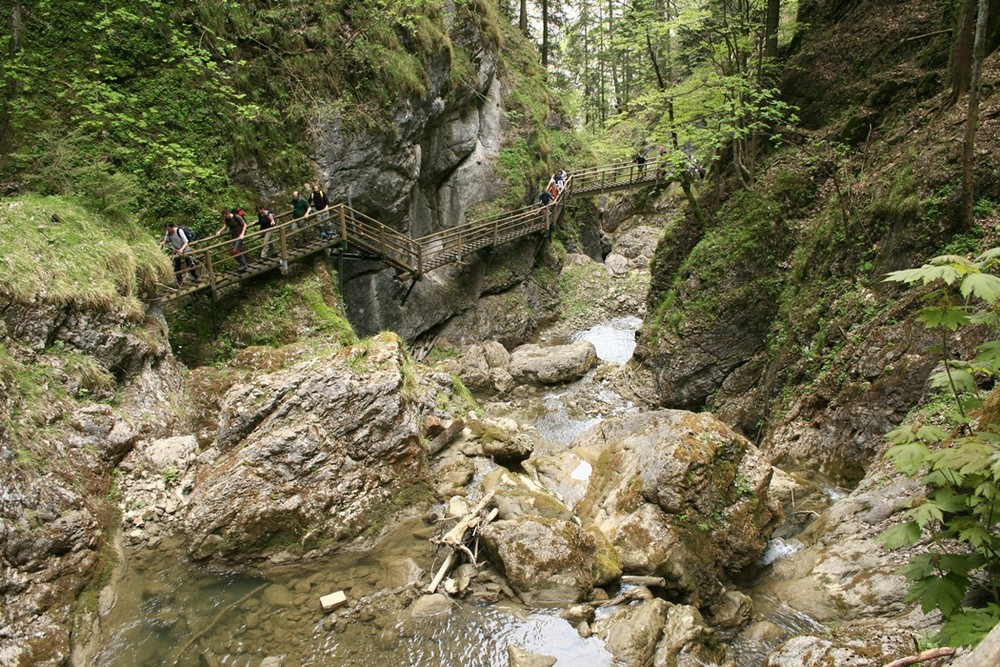 Wandern in der Klamm