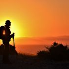 Wandern in der Morgensonne (Cabo de Gata, Andalusien)