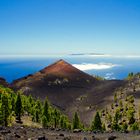 wandern über die 19km Vulkanroute mit Blick nach El Hierro 