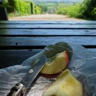 Wanderpause: ein Apfel kann so erfrischend sein!