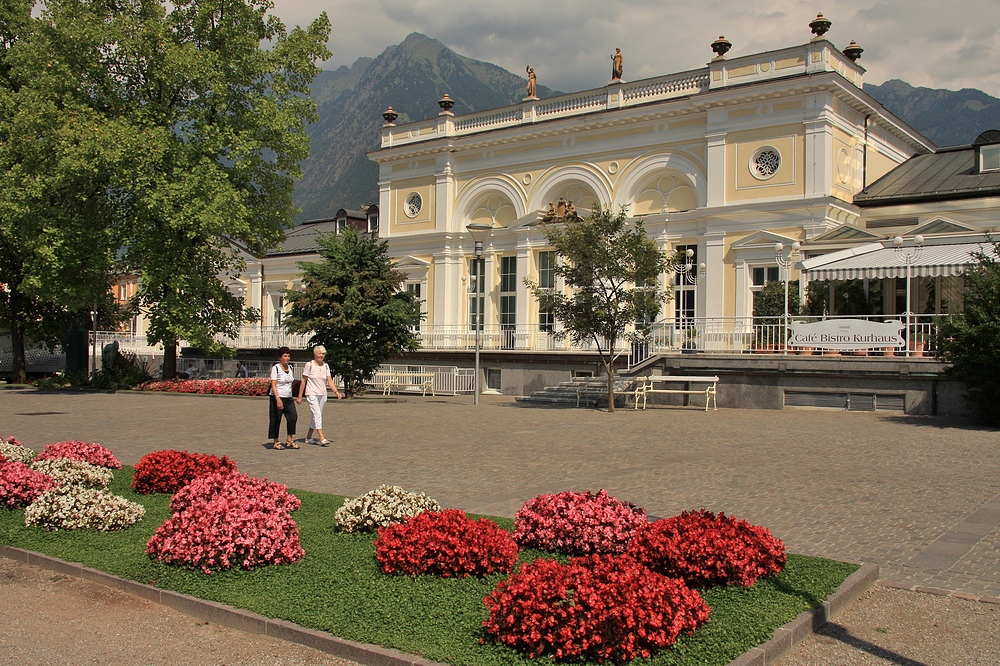 Wanderpause in den Dolomiten, Entspannung in Meran.