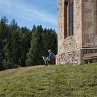 Wanderpause in Hafling - Südtirol