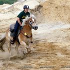 Wanderreitführerin Gabriele Eichenberger und ihr Haflinger Arthus