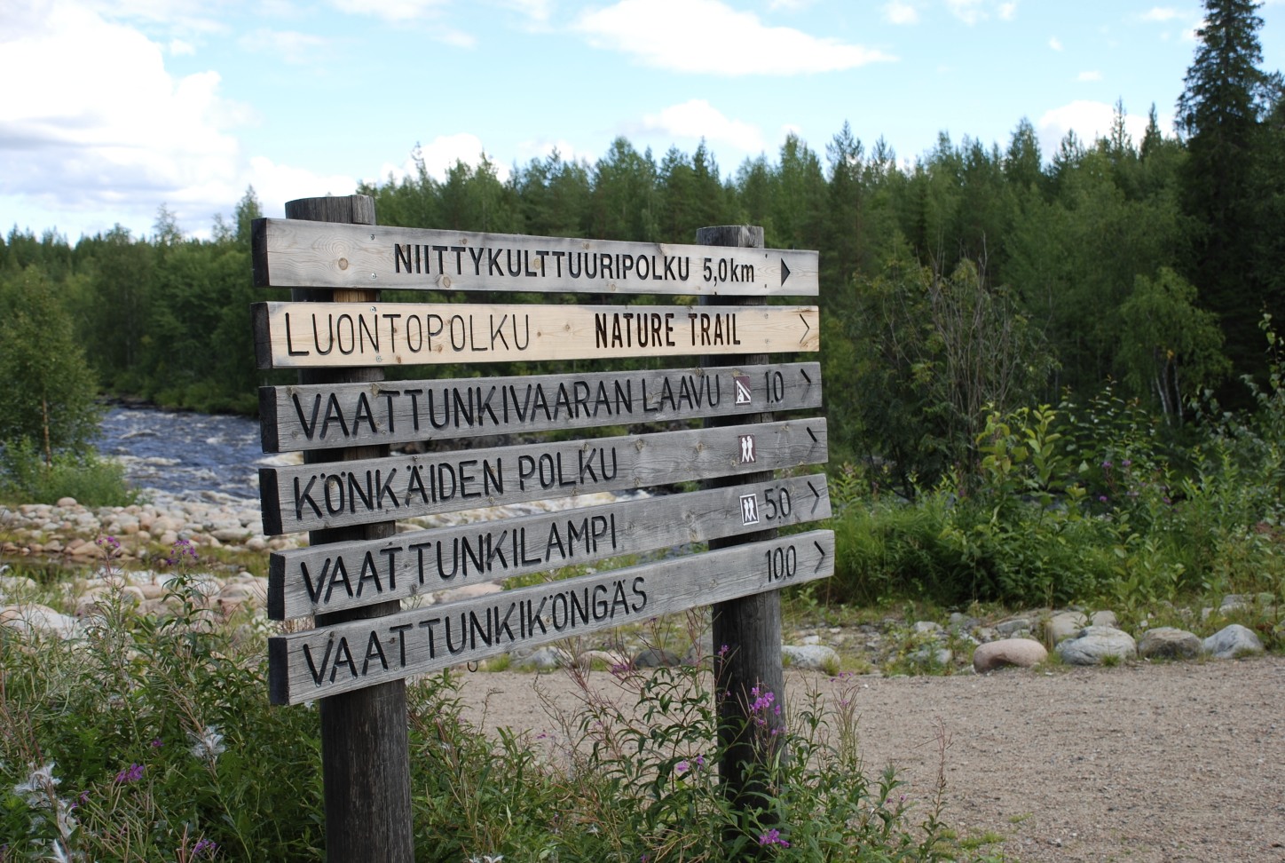 Wandertafel in Lappland