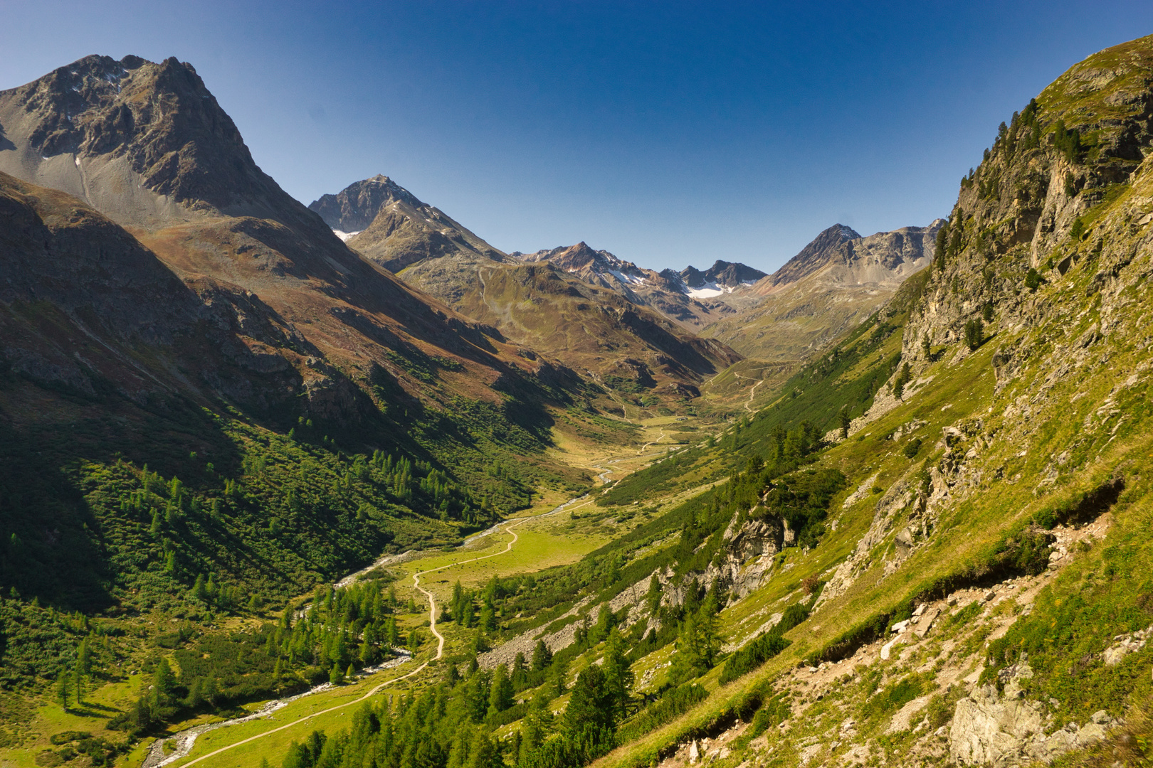 Wanderung Albulatal nach Engadin