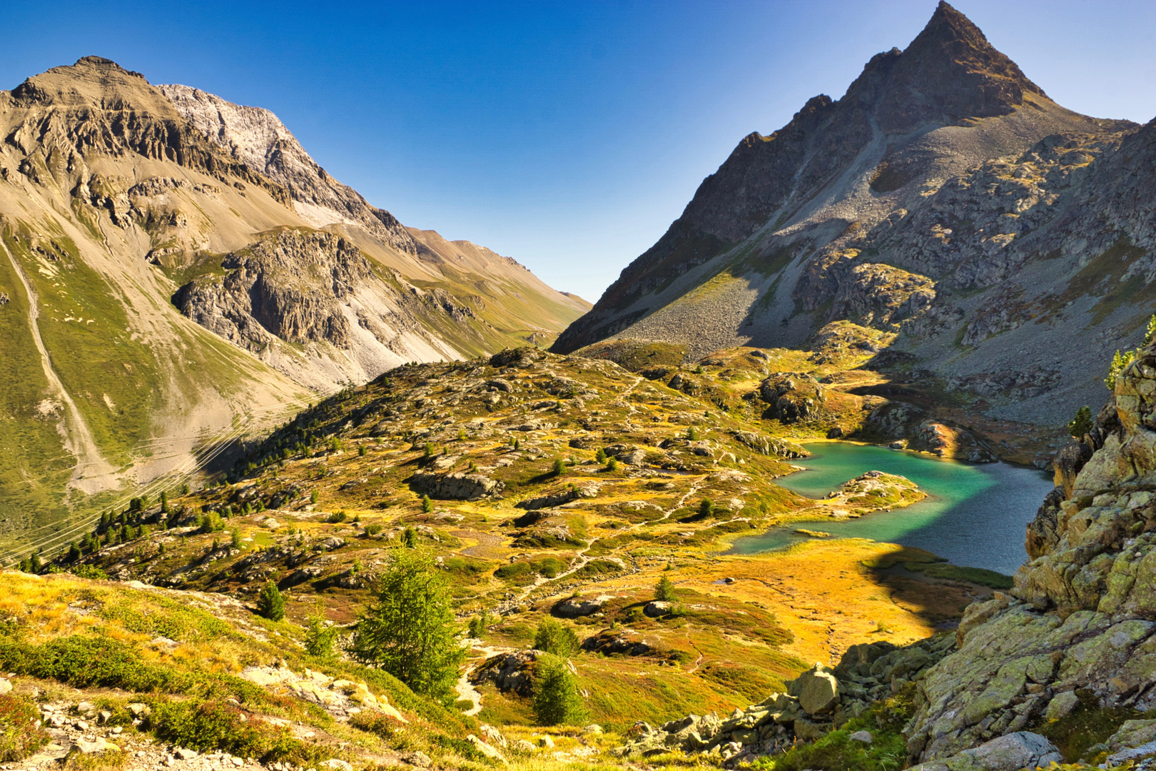 Wanderung Albulatal nach Engadin