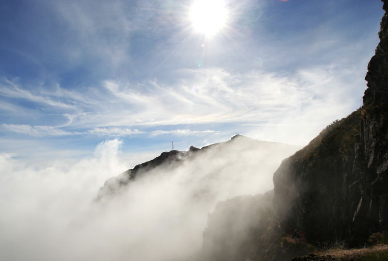 Wanderung am Pico do Arieiro, Blick zurück