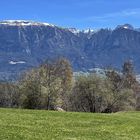 Wanderung auf dem Ritten von Oberbozen nach Klobenstein - Blick auf den Schlern