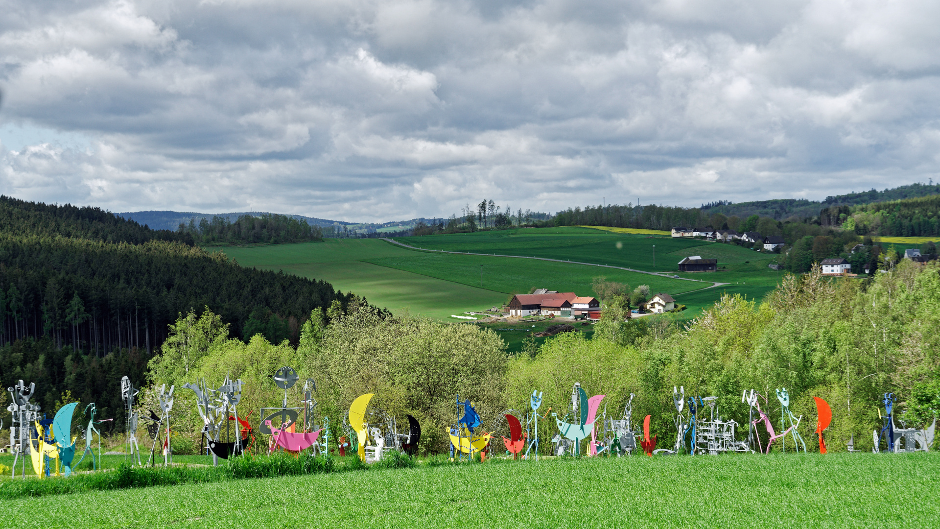 Wanderung auf einem der Frankenwald-Steigla