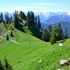 Wanderung bergab vom Laber bei Oberammergau