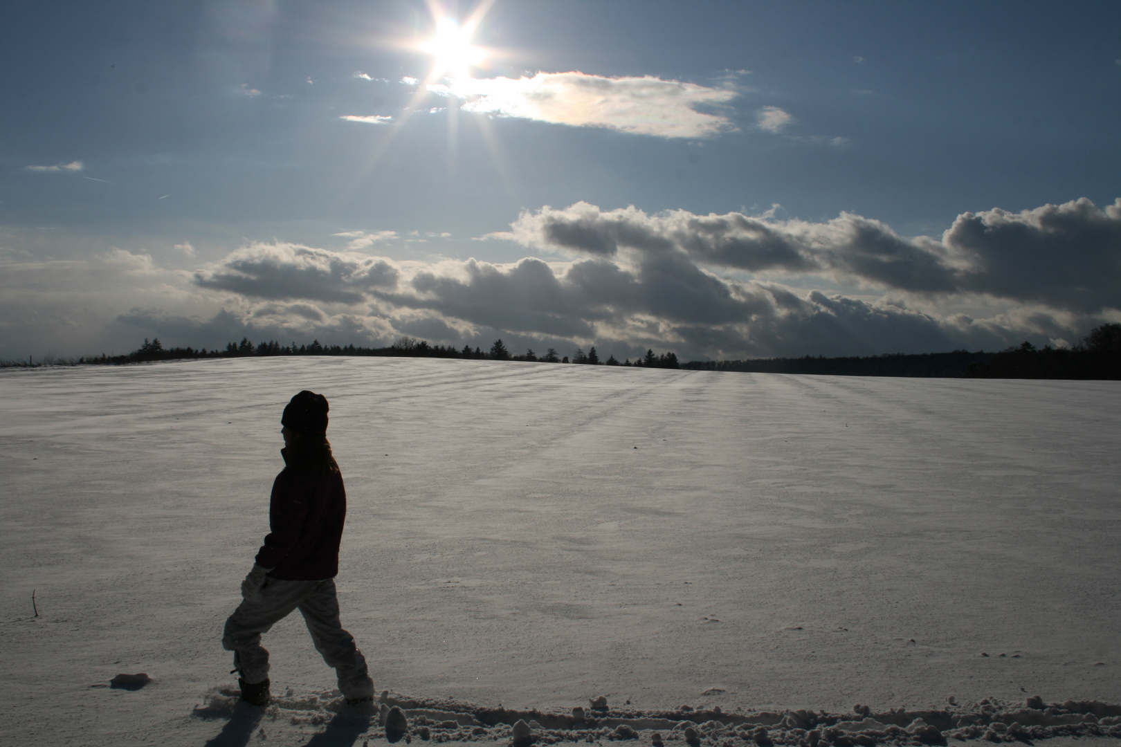 Wanderung im Schnee