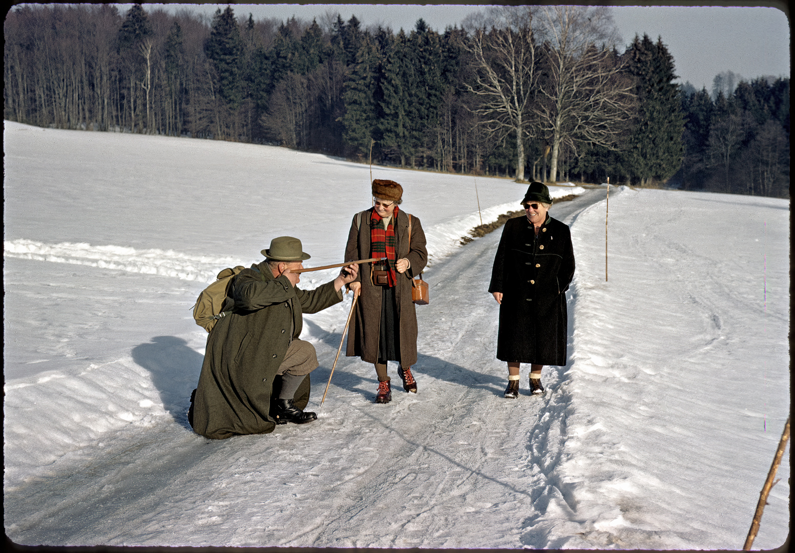 Wanderung in Geretshofen Feb 1959