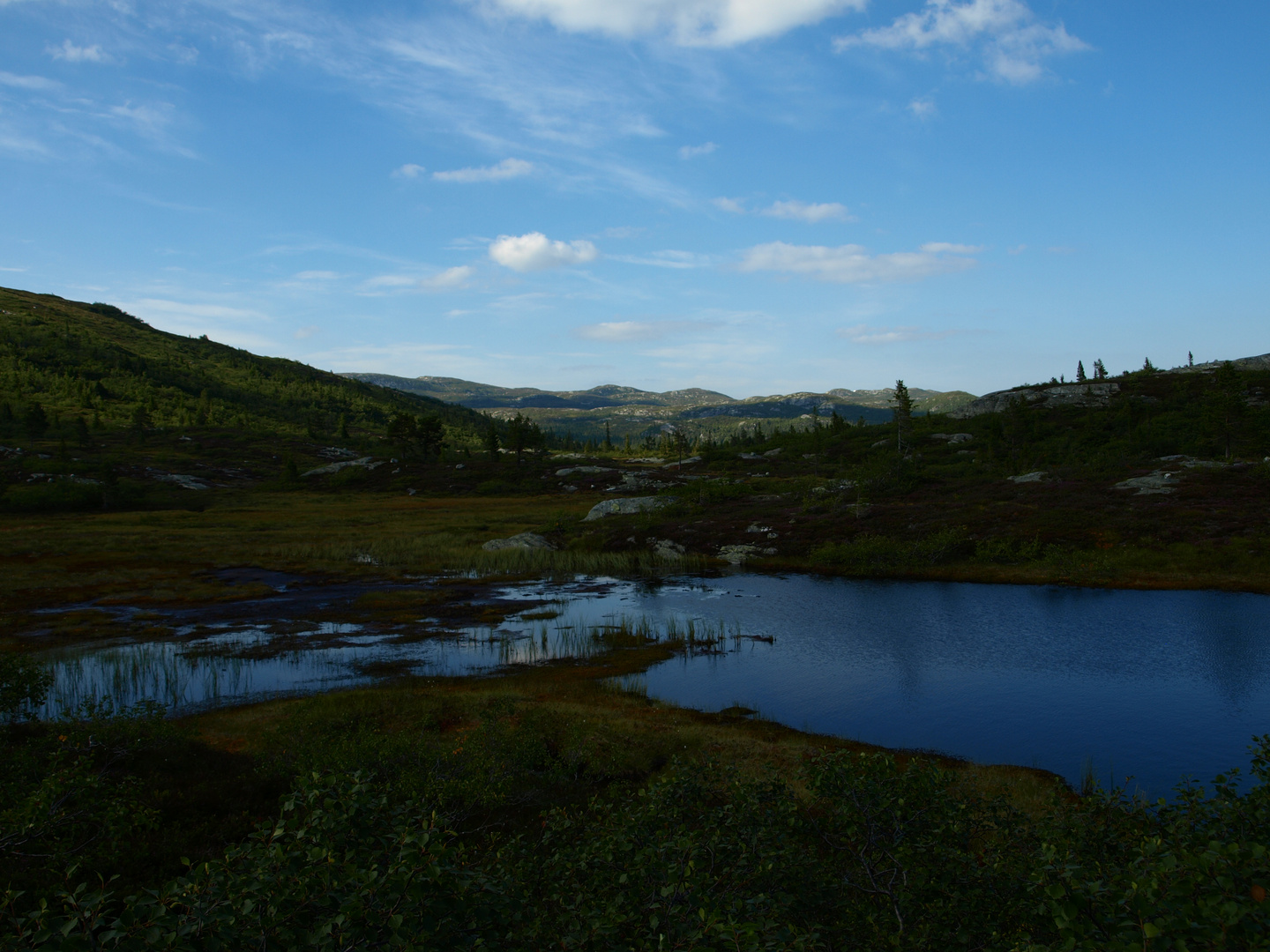 Wanderung zur Eriksbu, Blefjell. Norwegen