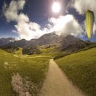 Wanderweg auf der Alpspitz bei Garmisch Partenkirchen