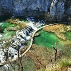 Wanderweg durch Wasserlandschaft