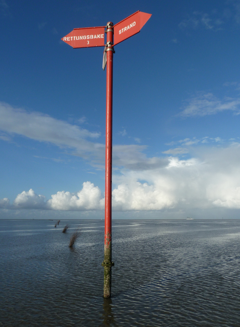 Wanderweg im Meer