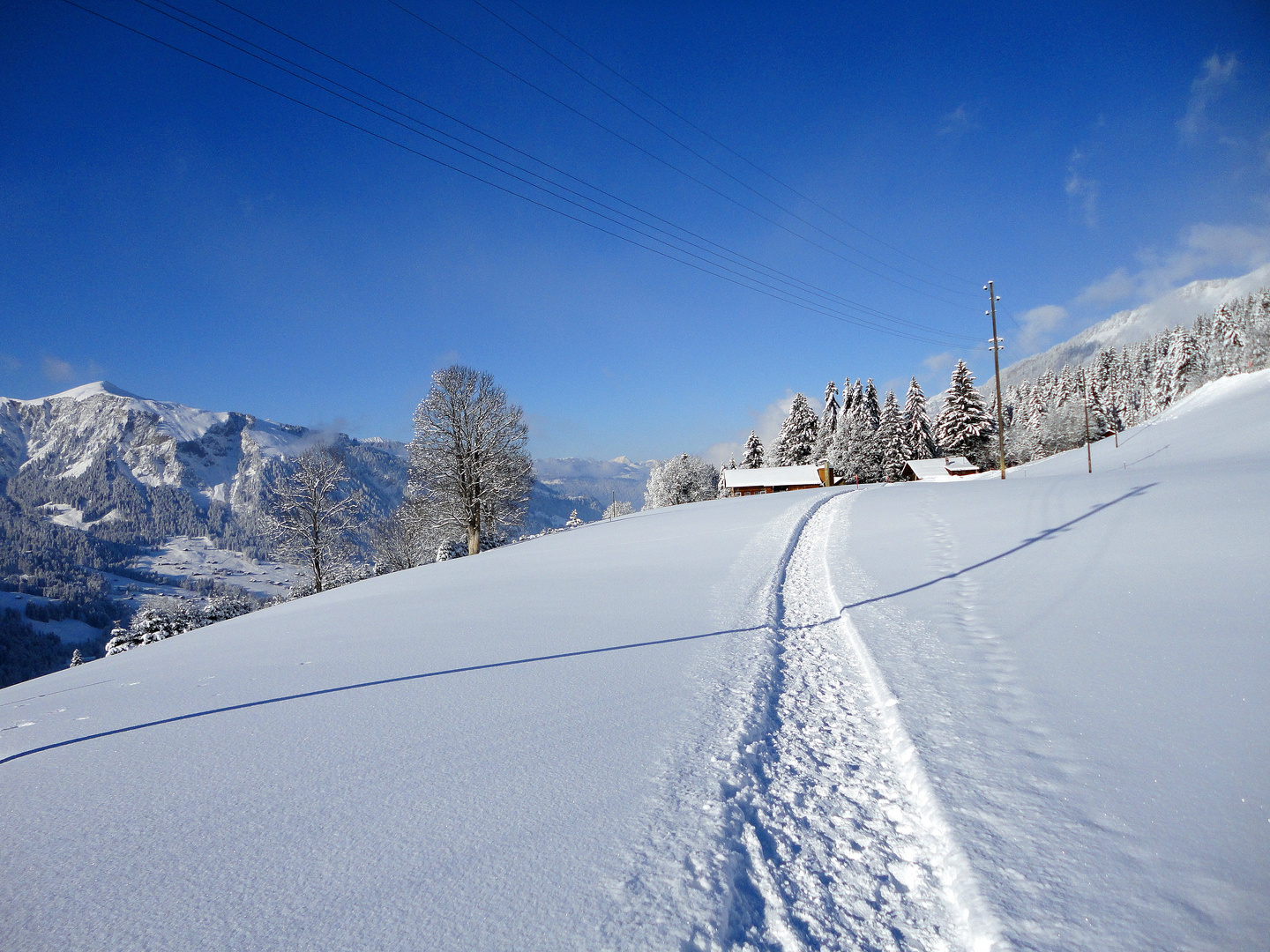 Wanderweg im Winter