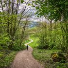 Wanderweg Mühlenweg Ottenhöfen mit Wanderin