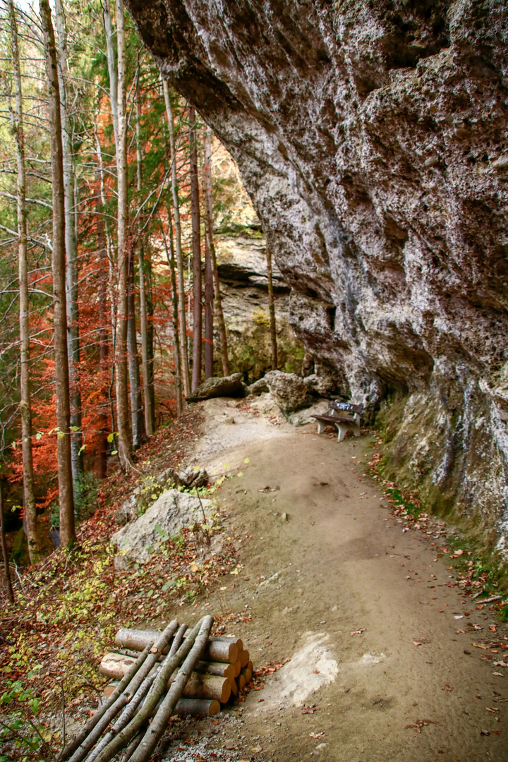 Wanderweg nach Hinanger Wasserfall