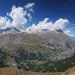 Wanderweg-Panorama am Matterhorn