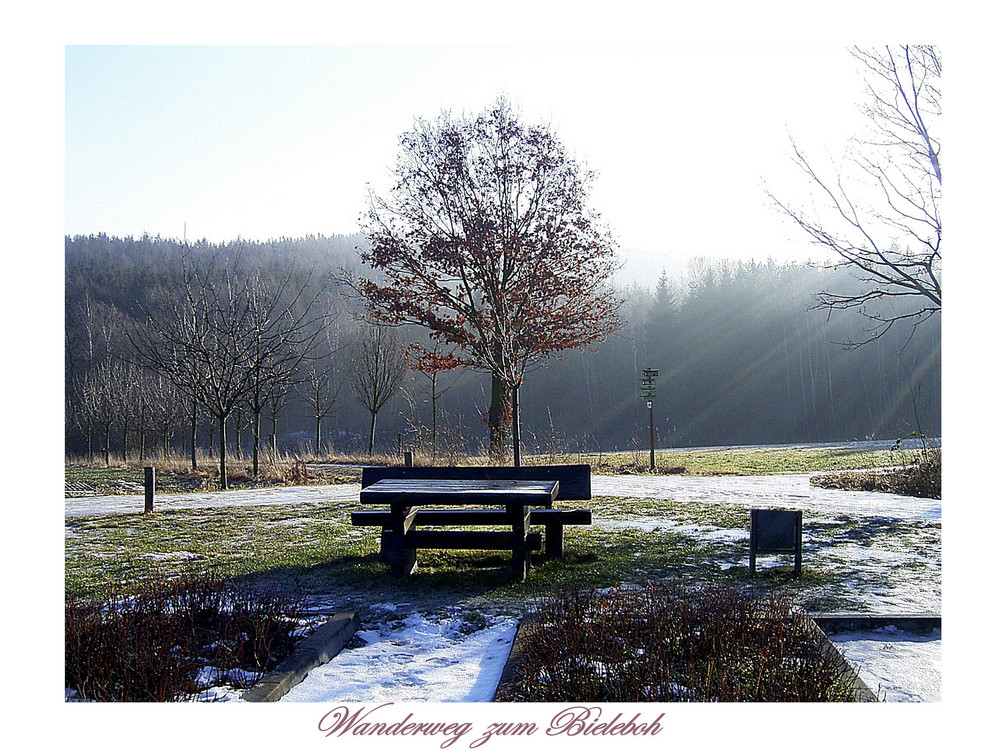 Wanderweg zum Bieleboh