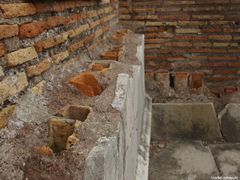 Wandheizung in Ostia Antica