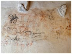 Wandkritzeleien im Kloster