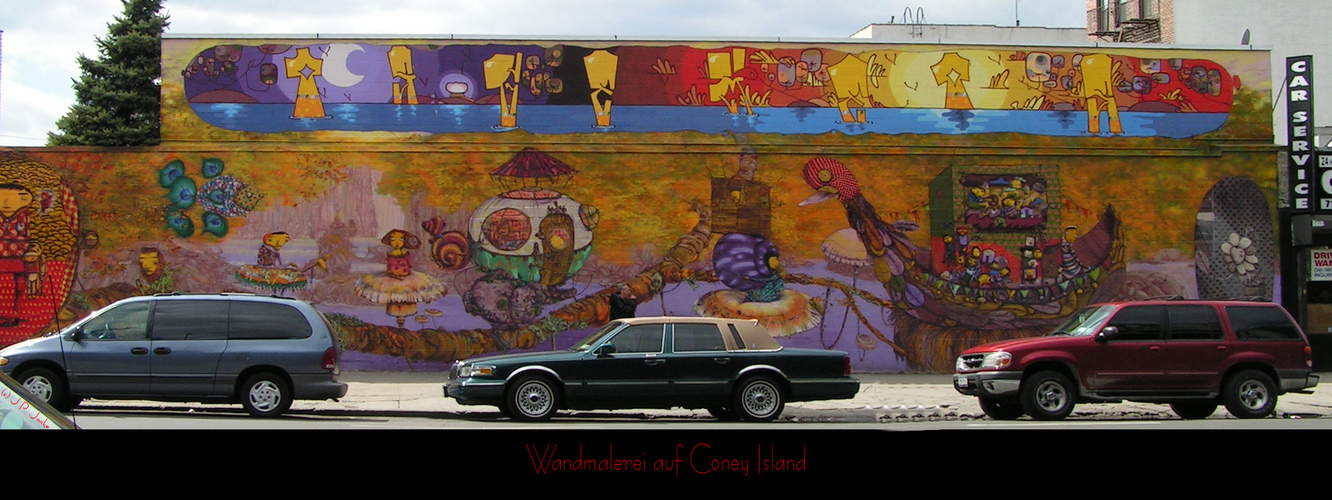 Wandmalerei auf Coney Island