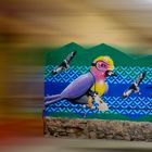 Wandmalerei (murales) - Vogel in Bogota