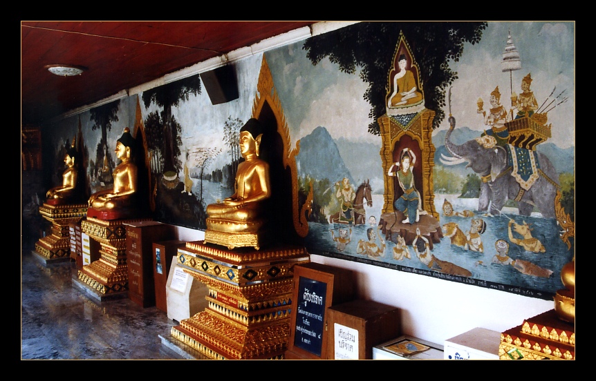 Wandmalereien, Doi Suthep - Chiang Mai, Thailand