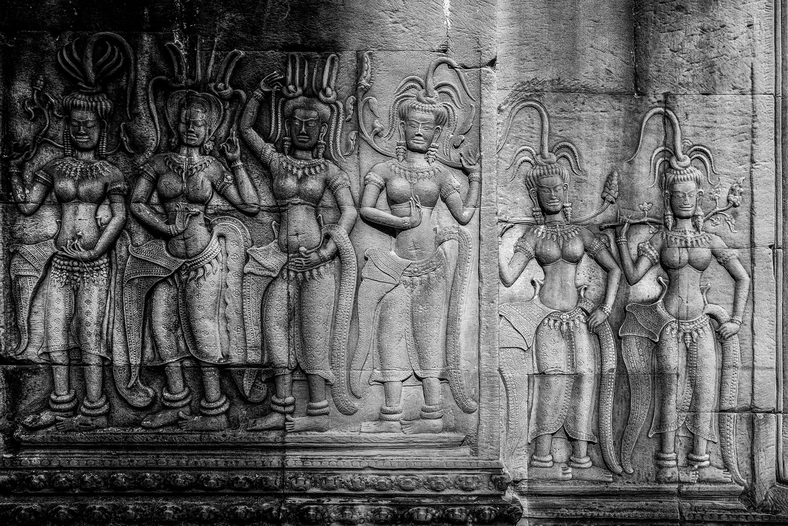 Wandrelief in Angkor Wat 01