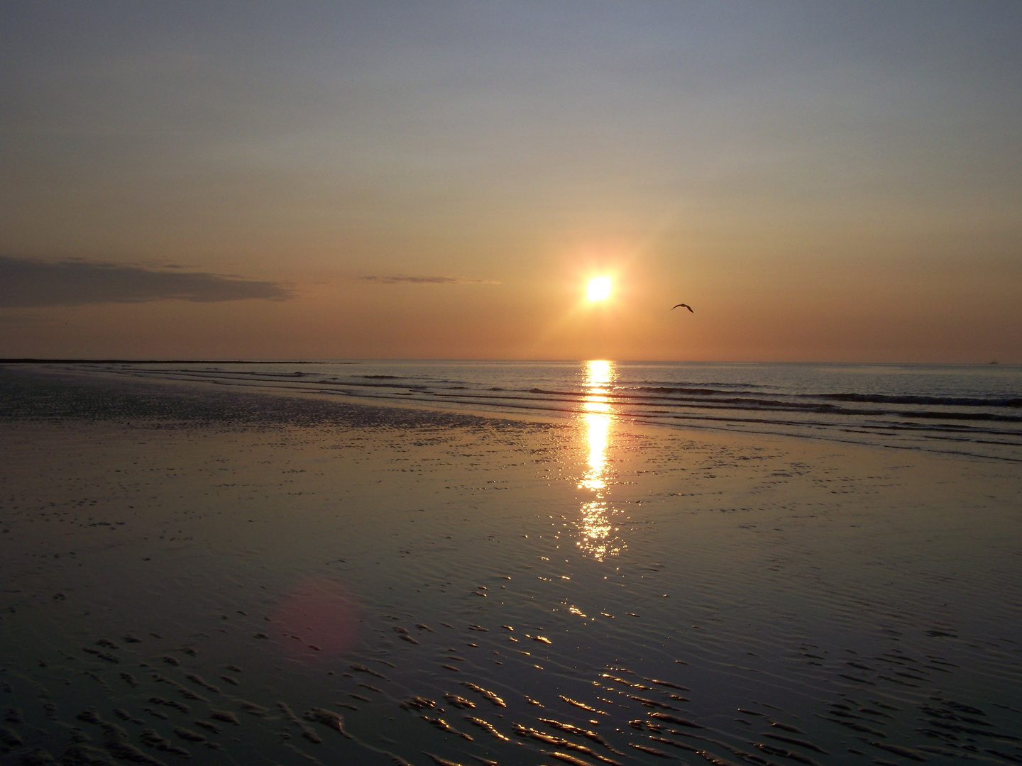 Wangerooge - Sonnenuntergang "glanzvoll"